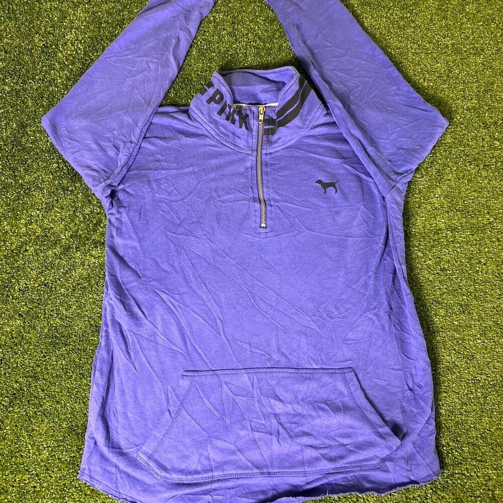 Victoria-s-secret Women's Purple and Blue Sweatshirt